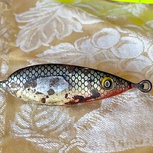 VINTAGE RED ARROW FISHING SPOON LURE